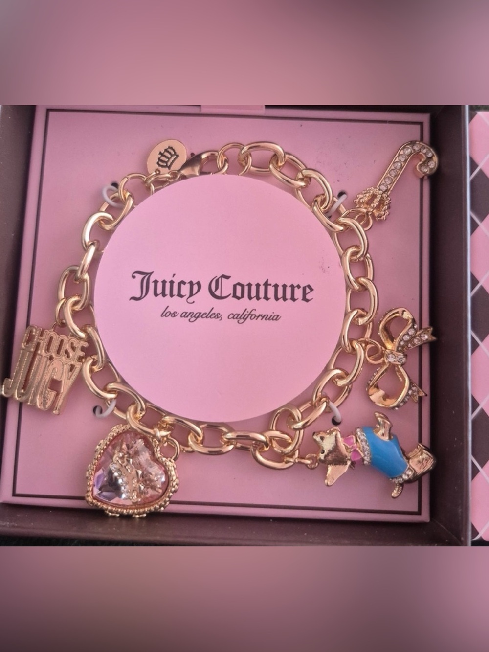 Juicy Couture Gold Charm Bracelet